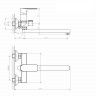 Смеситель для ванны и раковины MIXLINE МЛ26-02/ML26-02, рычажное управление, цвет хром