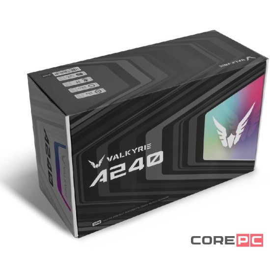 Система жидкостного охлаждения для процессора Valkyrie A240 ARGB Black (HW A240)