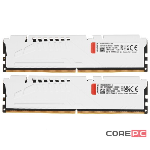 Оперативная память 64 Gb 5200 MHz Kingston FURY Beast White (KF552C36BWEK2-64)