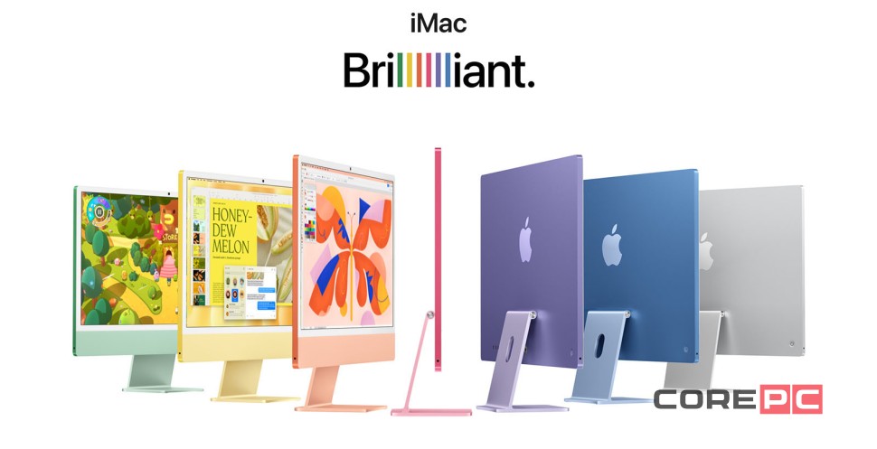 Apple iMac 24" with Retina 4.5K (M3 8C CPU, 10C GPU/16GB/1TB) (Green) (Z19H000DA)