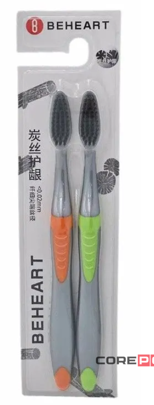 Набор зубных щеток Xiaomi Beheart Carbon Wire Gingival Protection Toothbrush 2 шт (серый)