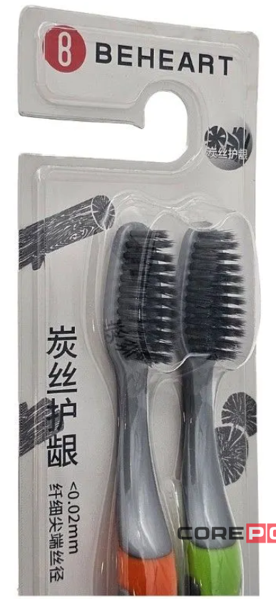 Набор зубных щеток Xiaomi Beheart Carbon Wire Gingival Protection Toothbrush 2 шт (серый)