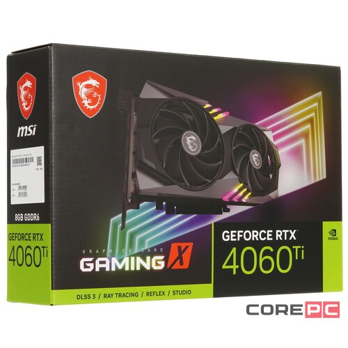 Видеокарта MSI (RTX 4060 Ti GAMING X 8G) GeForce RTX 4060 Ti 8GB GAMING X