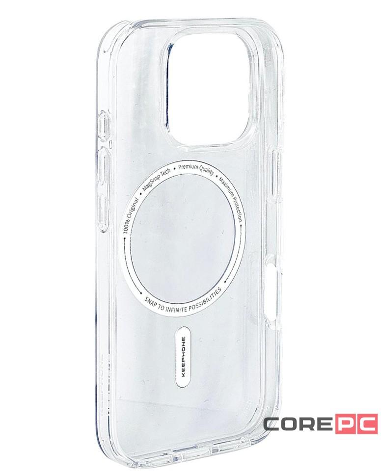 Накладка для i-Phone 16 Pro Keephone Hybrid Pro MagSnap прозрачный