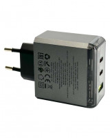 Сетевое зар. устр. Borofone BN22 1USB/2C 22.5W/65W серое