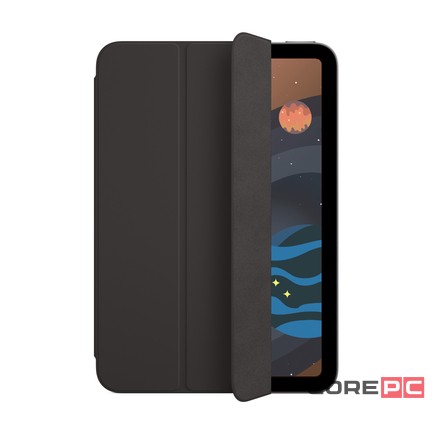 Чехол-книжка Smart Folio Cover для Apple iPad mini 7 (2024) (полиуретан с подставкой) (Black)