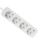 Сетевой фильтр Defender E418, 10А, 2200 Вт, 4 розетки, длина 1,8 м, белый