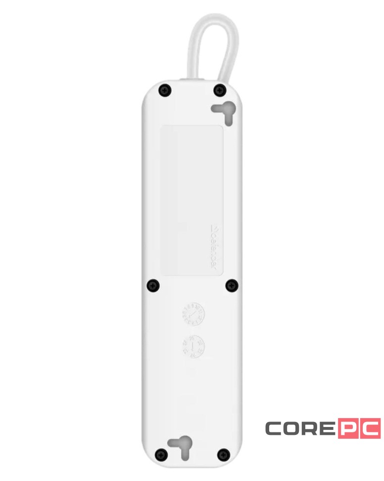 Сетевой фильтр Defender E418, 10А, 2200 Вт, 4 розетки, длина 1,8 м, белый