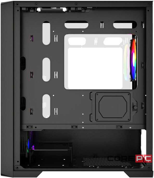 Компьютерный корпус Powercase ALISIO Micro X4B V2 LE Black (CAMCXB-A4-LE)