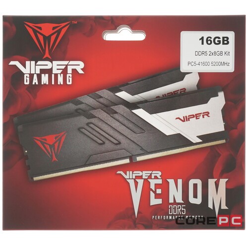 Оперативная память 16 Gb 5200 MHz PATRIOT VIPER VENOM (PVV516G520C36K)