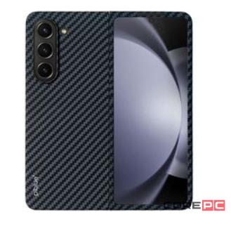 Чехол-накладка PiBlue Flagship Case для Samsung Galaxy Z Fold 6 (карбоновый в полоску черно-серый)