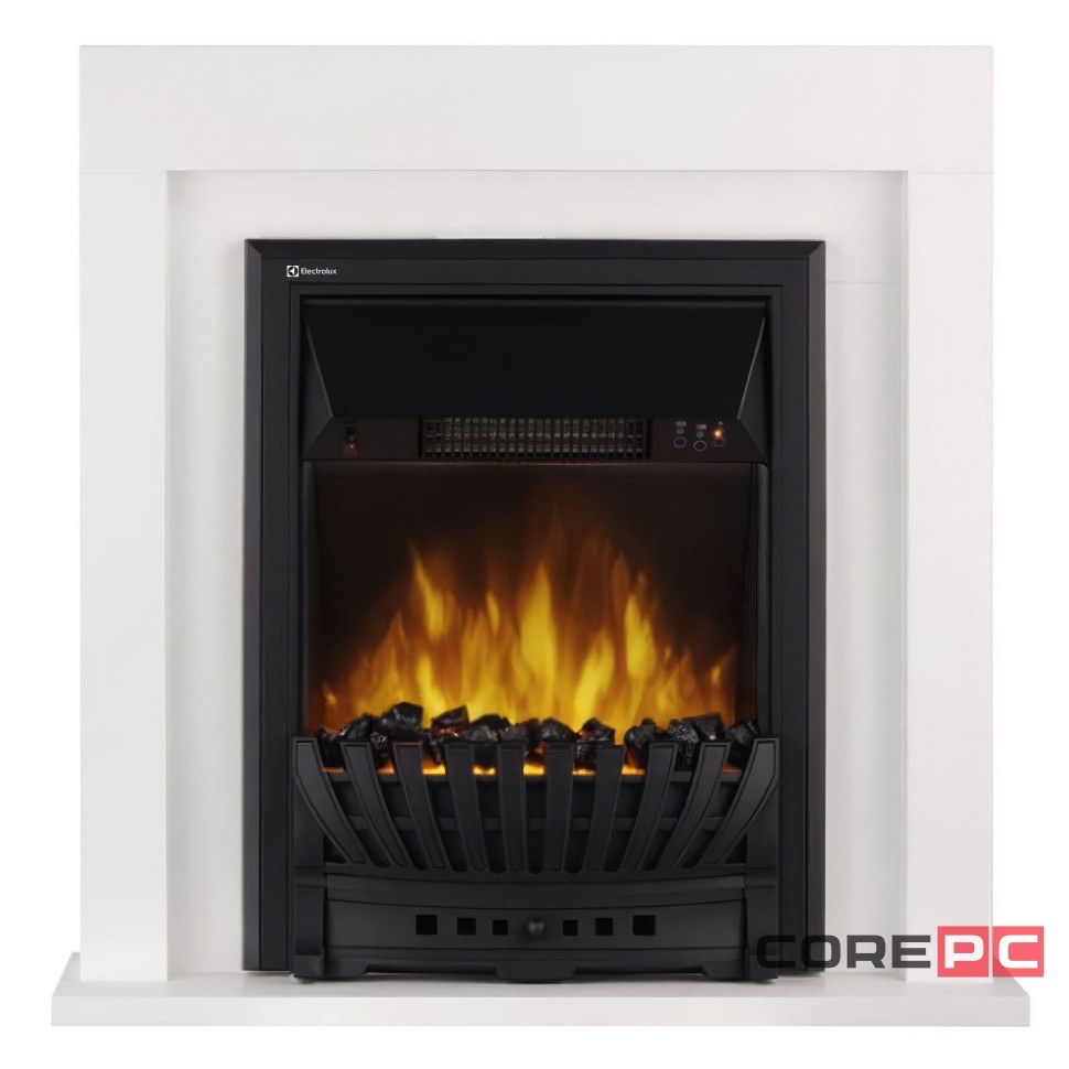 Каминокомплект:Очаг Electrolux EFP/P-1020LS,портал Simple Classic белый