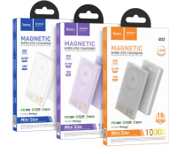 Внешний аккумулятор Hoco Q22 Taurus MagSafe 10000mAh USBх2/Type-C (серый)