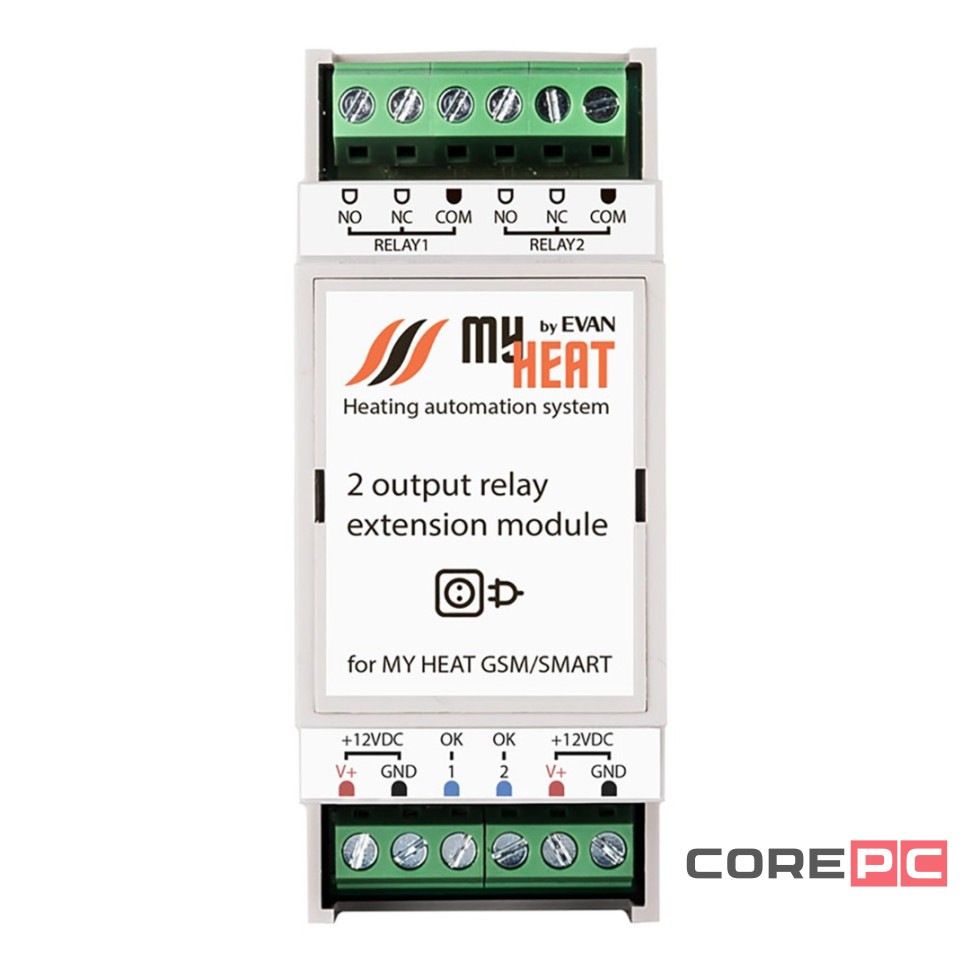 Блок реле на 2 выхода MyHeat RL2