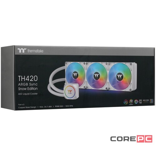 Система жидкостного охлаждения для процессора Thermaltake TH420 Sync Snow Edition All-In-One ARGB CL-W369-PL14SW-A PWM