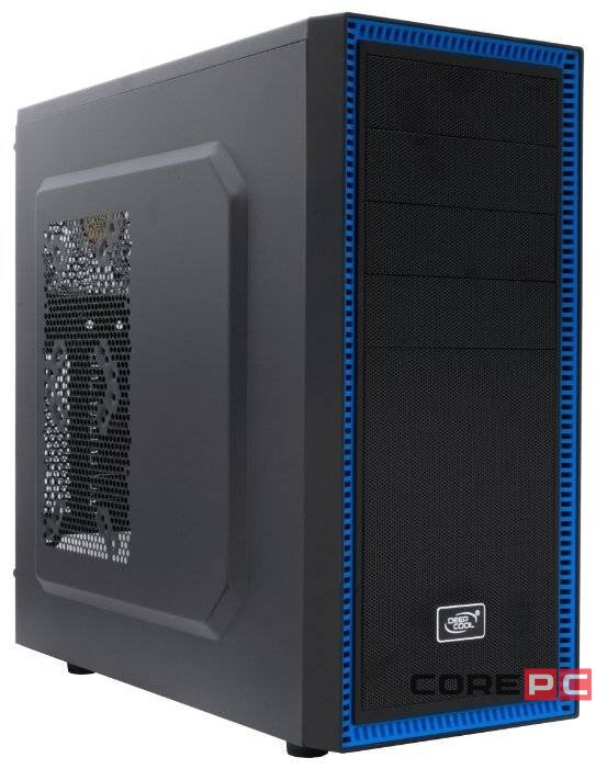 Компьютерный корпус Deepcool TESSERACT BF Black Black-Blue DP-CCATX-TSRBFBK