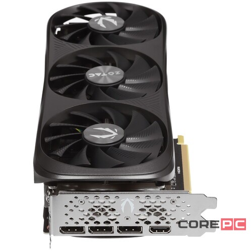 Видеокарта ZOTAC (ZT-D40720D-10P) GeForce RTX 4070 SUPER 12GB TRINITY BLACK ED