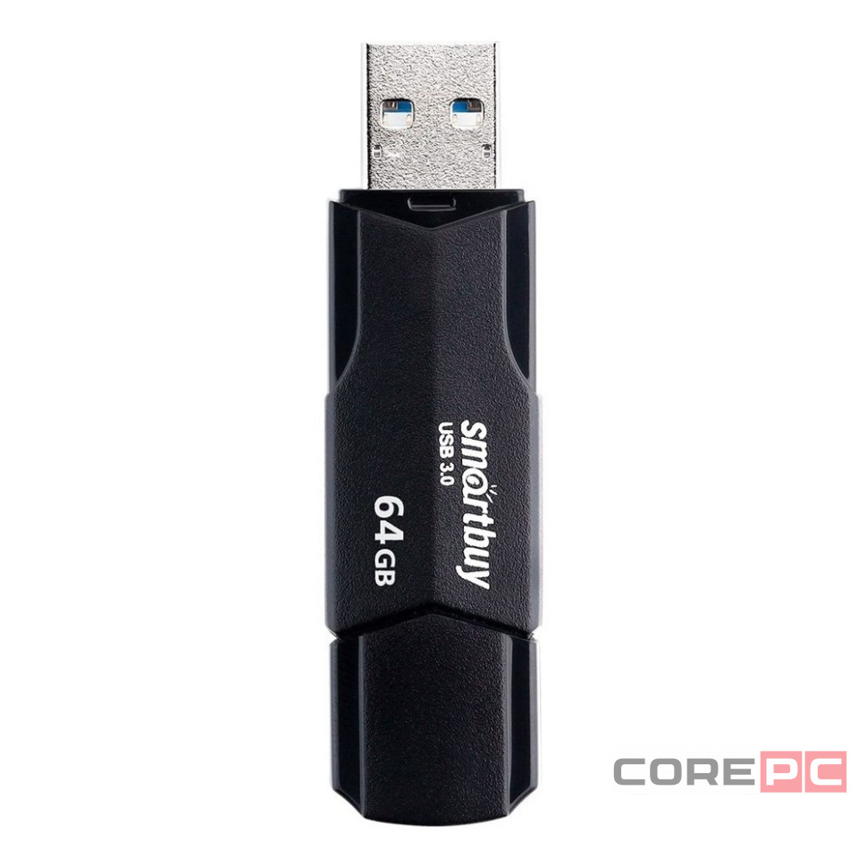 3.1 USB флеш накопитель SmartBuy 64GB CLUE Black (SB64GBCLU-K3)