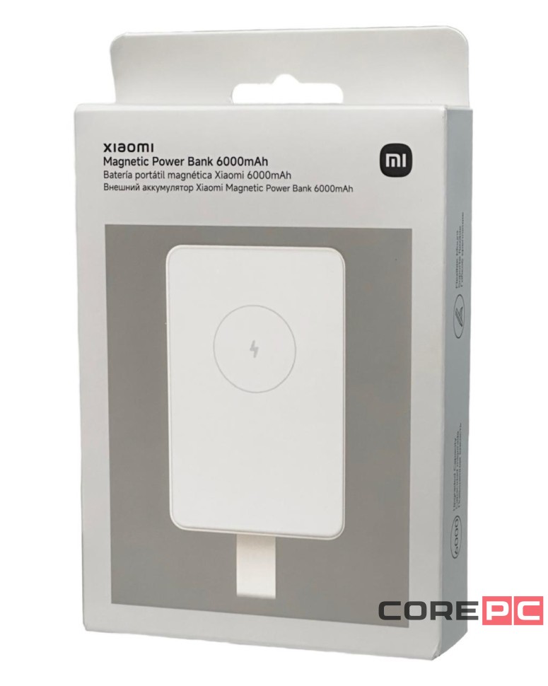 Powerbank с функцией беспроводной зарядки Xiaomi 6000mAh WPB0620MI белый