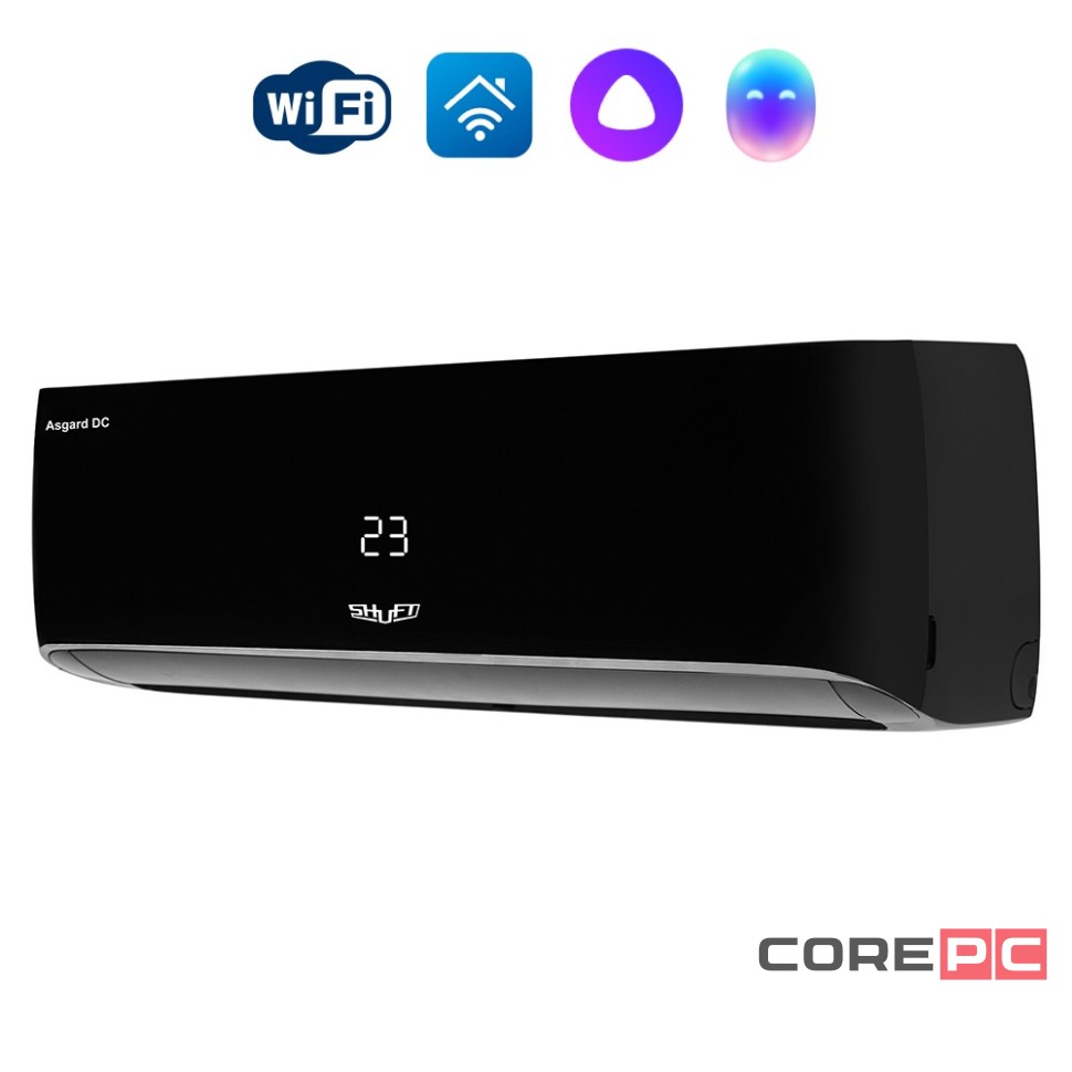 Сплит-система инверторного типа SHUFT Asgard DC Black SFTHAI-12HN8/BL комплект