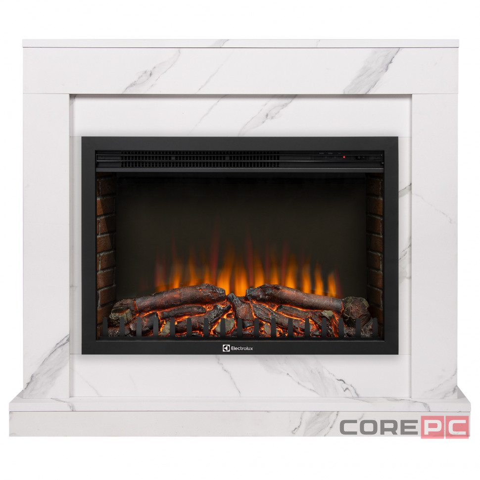 Портал Firelight Simple 25 белый мрамор