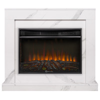 Портал Firelight Simple 25 белый мрамор