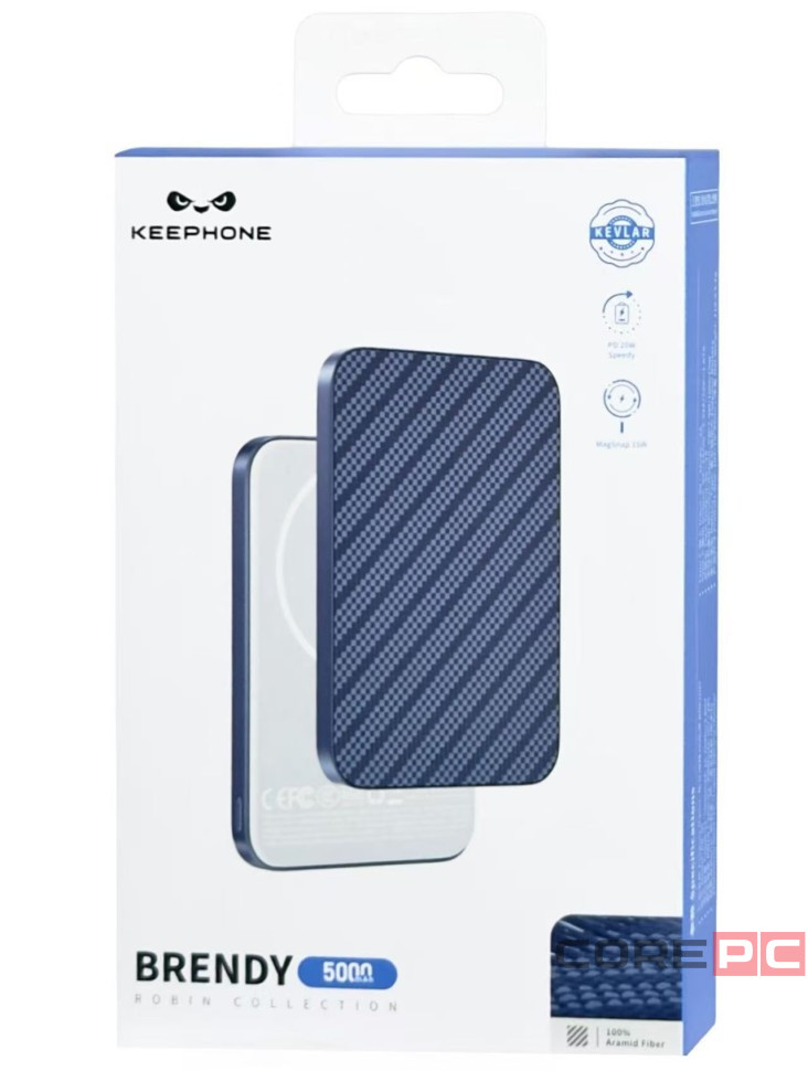 Powerbank магнитный с MagSafe Keephone Brendy Robin 5000mAh синий