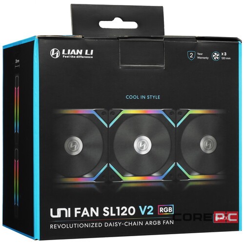 Комплект вентиляторов для корпуса Lian Li UNI FAN SL120 V2 ARGB Black (G99.12SLV23B.R0)