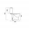 Унитаз компакт Sanita luxe WC.CC/Best/2-DM/GRN.G/S1 с сиденьем, микролифт, цвет белый/зеленый