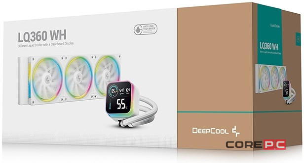 Система жидкостного охлаждения для процессора Deepcool LQ360 WH ARGB White