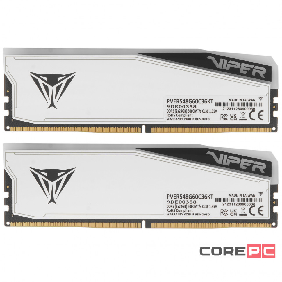 Оперативная память 48 Gb 6000 MHz PATRIOT VIPER ELITE 5 TUF Gaming (PVER548G60C36KT)