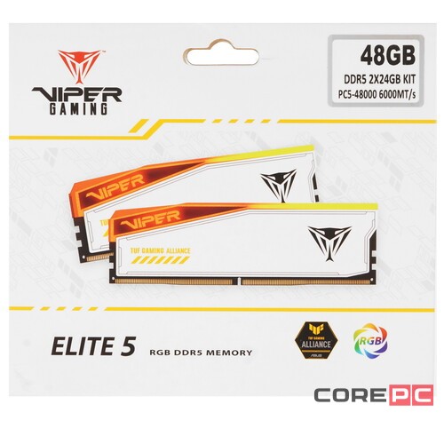 Оперативная память 48 Gb 6000 MHz PATRIOT VIPER ELITE 5 TUF Gaming (PVER548G60C36KT)