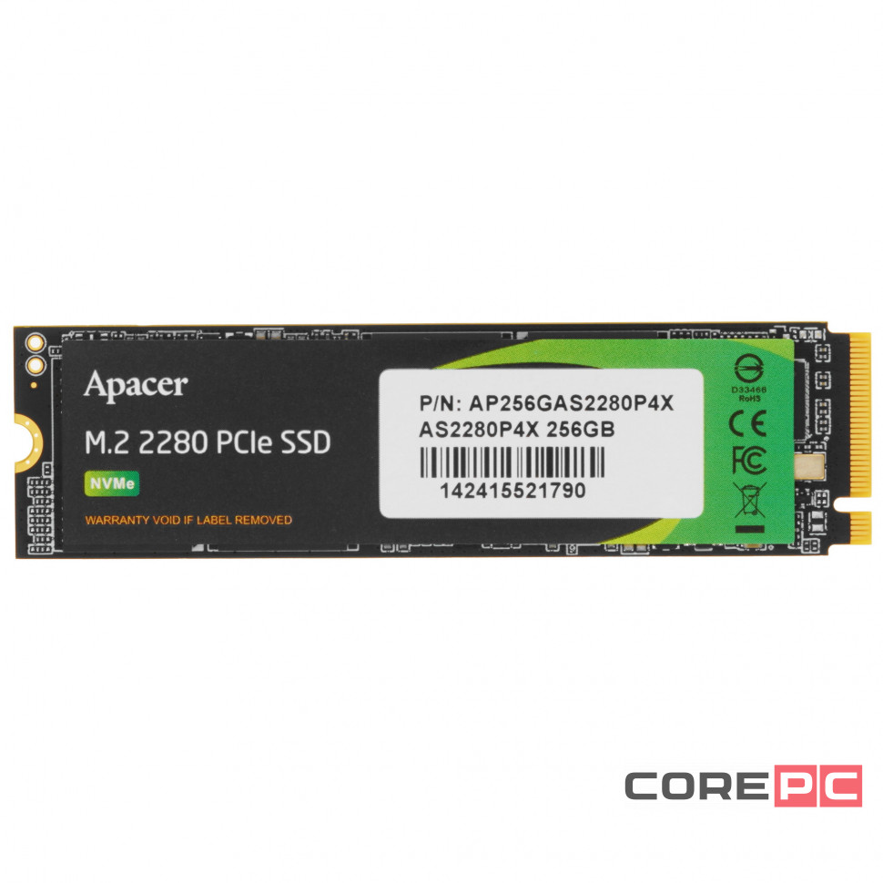 Твердотельный накопитель Apacer 256 Gb (AP256GAS2280P4X-1)