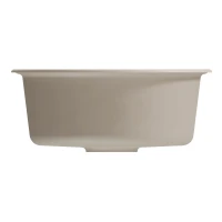 Мойкa МЛ-ГМ09 (ML-GM09) КОМФОРТ круглая, белая (331), 510 мм (глуб. чаши 190)