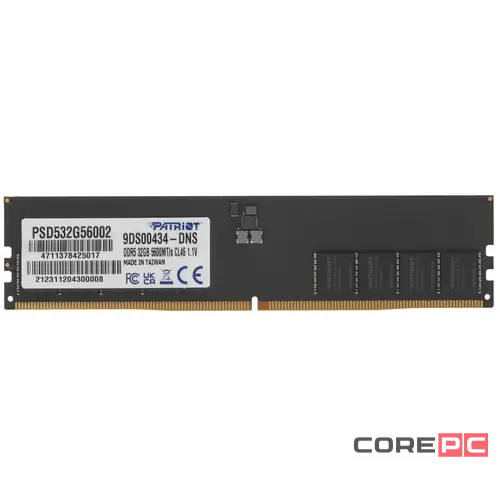 Оперативная память 32 Gb 5600 MHz PATRIOT (PSD532G56002)