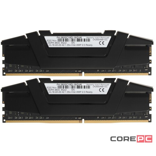 Оперативная память 16 Gb 3600 MHz G.Skill RIPJAWS V (F4-3600C18D-16GVK)