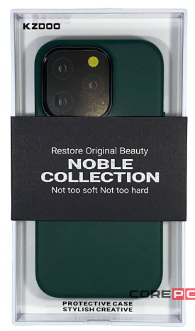 Накладка для i-Phone 14 Pro K-Doo Noble кожаная зелёный