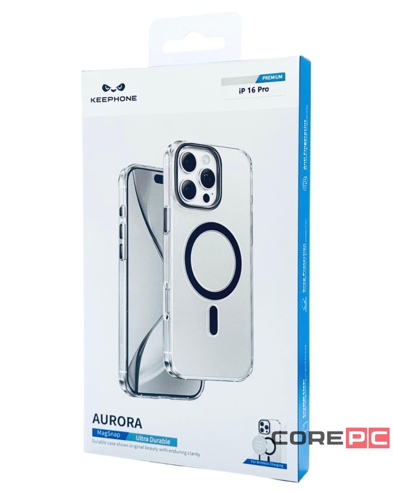 Накладка для i-Phone 16 Pro Keephone Aurora MagSnap черный