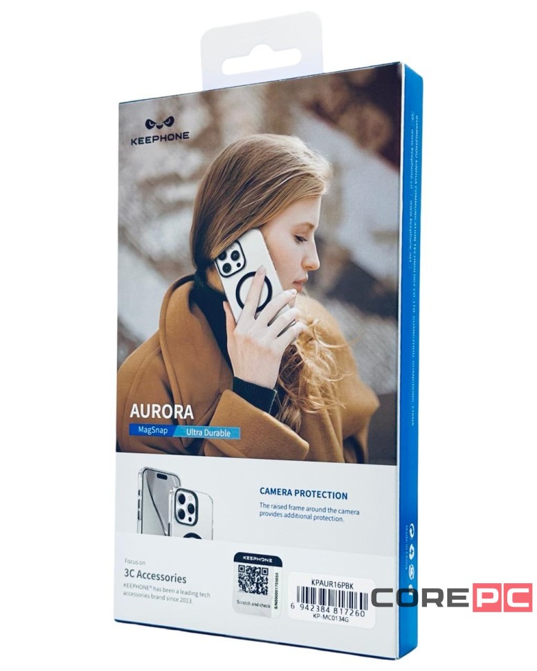 Накладка для i-Phone 16 Pro Keephone Aurora MagSnap черный