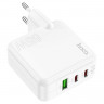 Сетевое зар. устр. Hoco C115A 1USB/2C 65W белое