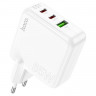 Сетевое зар. устр. Hoco C115A 1USB/2C 65W белое