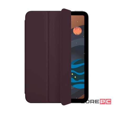 Чехол-книжка Smart Folio Cover для Apple iPad mini 7 (2024) (полиуретан с подставкой) (Dark Cherry)