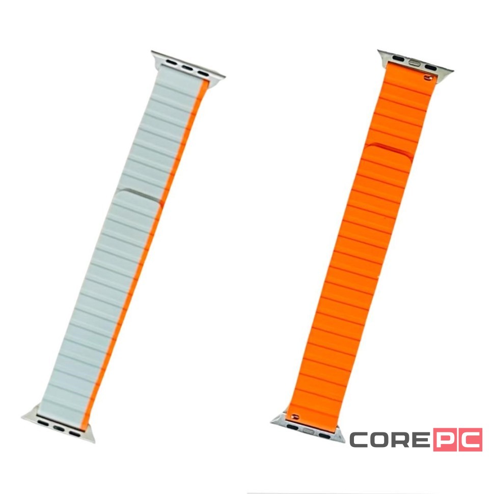 Сменный браслет для Apple Watch 42/44/45/49мм Ven-Dens силиконовый серый