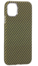 Чехол-накладка PiBlue Magentic Series Magsafe для Apple iPhone 13 Pro (карбоновый в полоску черно-зеленый)