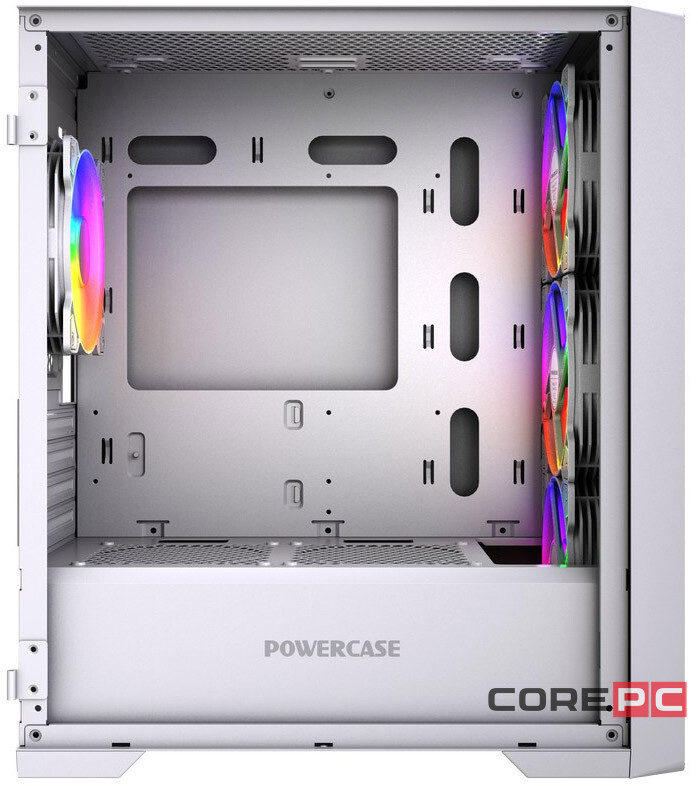 Компьютерный корпус Powercase ALISIO Micro X4W V2 LE ARGB White (CAMCXW-A4-LE)