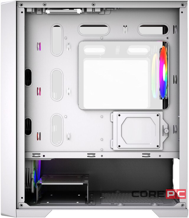 Компьютерный корпус Powercase ALISIO Micro X4W V2 LE ARGB White (CAMCXW-A4-LE)