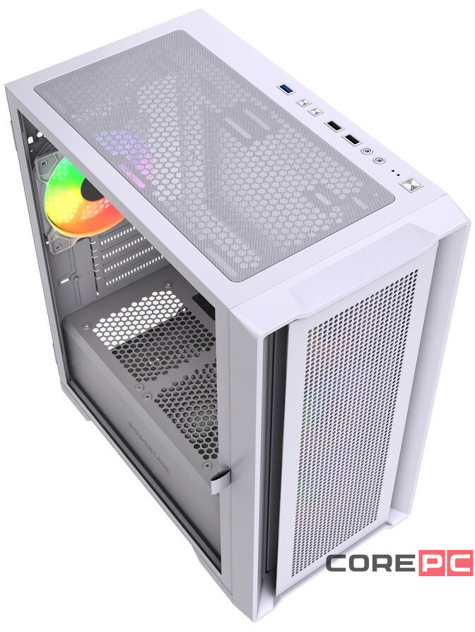 Компьютерный корпус Powercase ALISIO Micro X4W V2 LE ARGB White (CAMCXW-A4-LE)