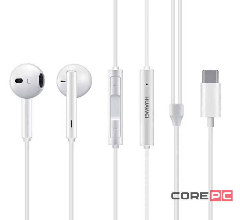Стереонаушники Huawei CM33 с микрофоном Type-C белые