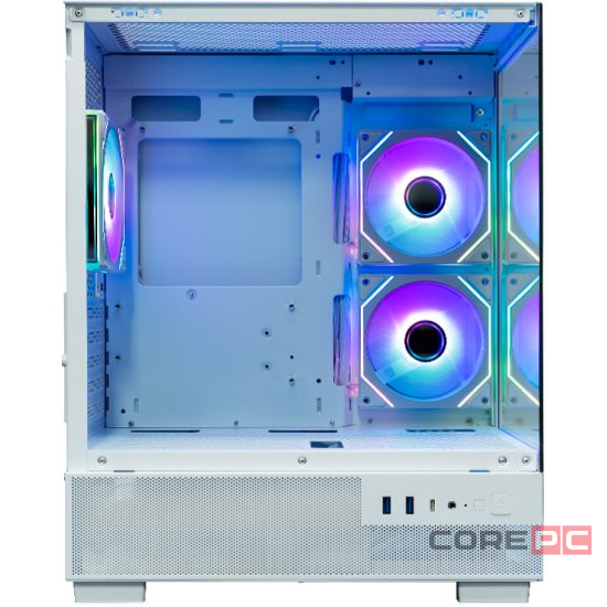 Компьютерный корпус XASTRA Q400M 3ARGB-C6-UC ARGB White (Q400M-3FM12A-C6-UC-WH)