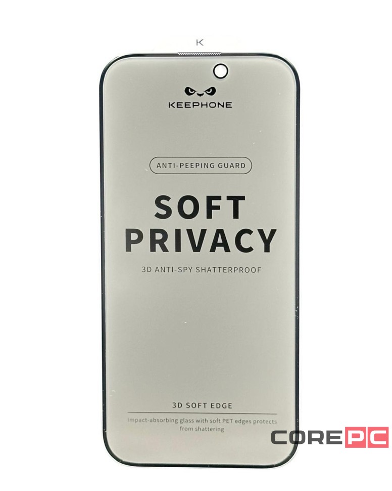 Защитное стекло i-Phone 16 Pro Keephone Soft Privacy антишпион